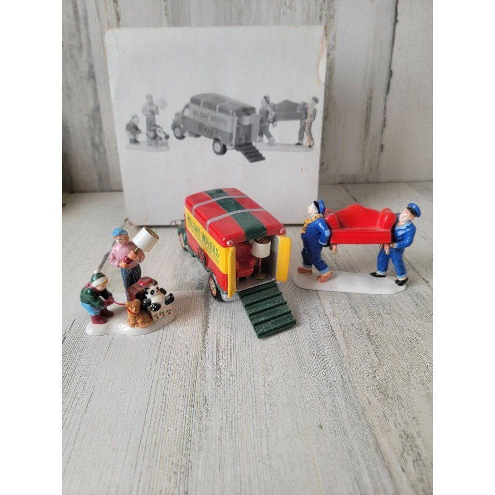 Dept 56 54892 Moving Day snow village set xmas